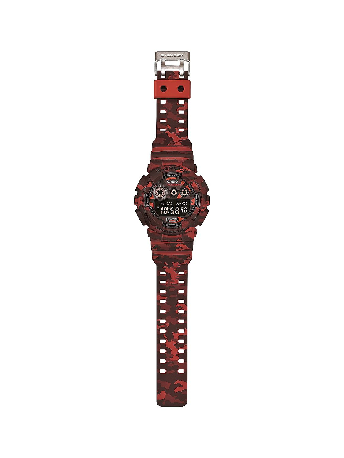 G-Shock Absolute Red Camouflage Digital Watch for Men - Lyst